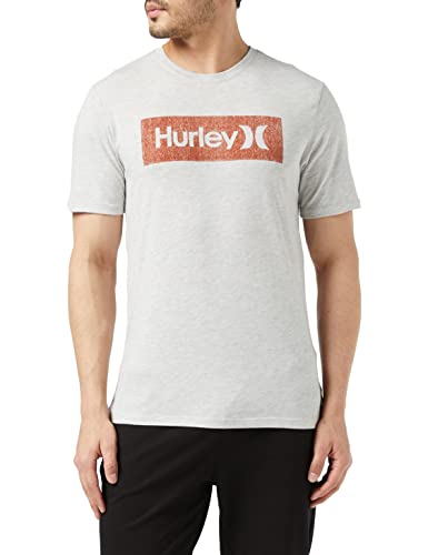 Hurley Męska koszula M Evd WSH OAO w pudełku tekstura Ss koszula Szary niebieski wrzosowy/sygnałowy S