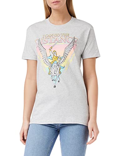 Popgear Disney Hercules Go The Distance Trendy Damska koszulka, Heather Grey, M
