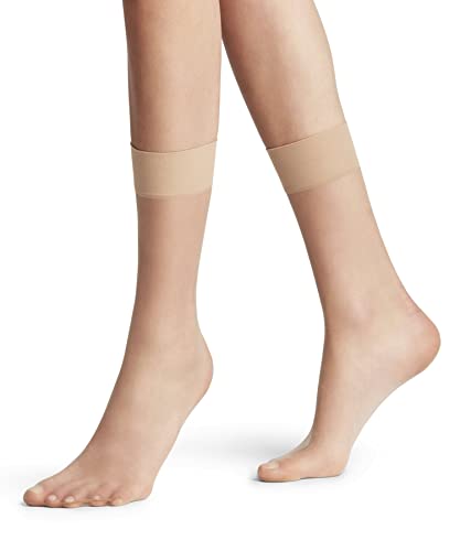 FALKE Kobiety Skarpety Shelina 12 DEN W SO Superprzezroczysty 12 Den przezroczyste jednokolorowe 1 Para, Brązowy (Powder 4169), 39-42