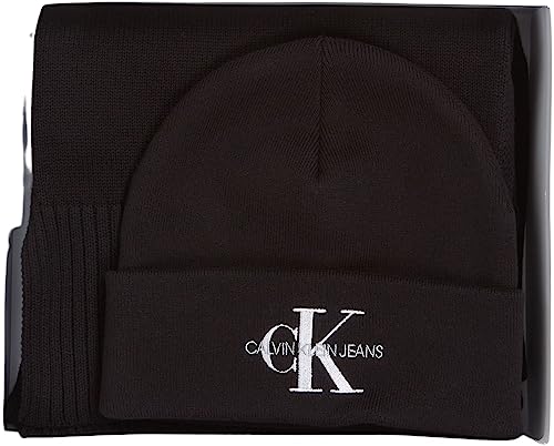 Calvin Klein Damskie prezenty logo czapka/szalik pakiety prezentów, czarny, jeden rozmiar, Czarny, Rozmiar uniwersalny