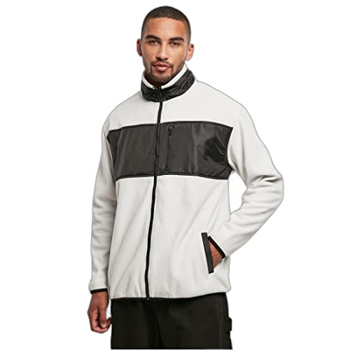 Urban Classics Patched Micro Fleece Jacket Męska kurtka, Wilk szary, S