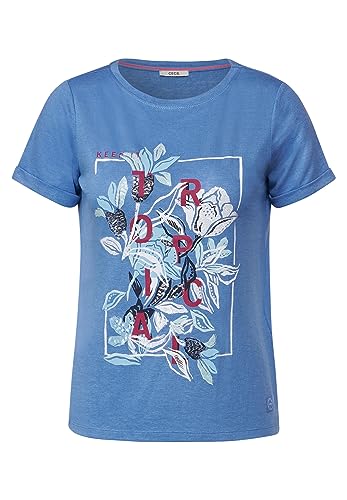 Cecil Damska koszulka lniana, Marina Blue, XXL