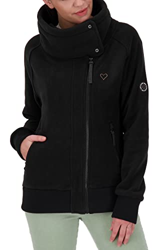 Alife and Kickin MerritAK F damska bluza dresowa, bluza na czas wolny, bluza z zamkiem błyskawicznym, XS-XXL, Moonless, L, ^
