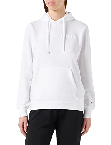 Champion Damska bluza z kapturem Legacy American Classics Powerblend Terry Logo, Biały odcień w odcieniu, XL