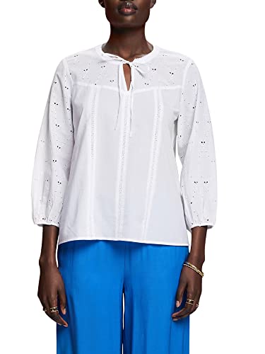 ESPRIT Damska bluzka 043EE1F308, 100/biała, XXL, 100 / biały, XXL