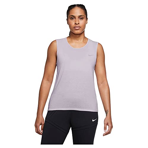 Nike Damska koszulka W Dri-Fit Run Dvn Tank T-Shirt, Venice/Bright Crimson/Reflecti, rozmiar L