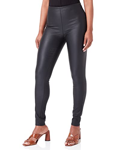 ONLY Damskie legginsy ONLROCK Life HW powlekane skóra PNT, czarne, XS/32, Czarny, XS