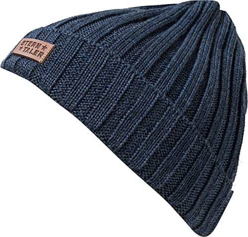 Sterntaler Dzianinowa czapka dla dzieci i młodzieży, cętkowany niebieski, 57