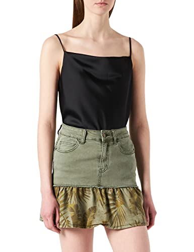 Desigual Damska spódnica Fal_Tropi, zielony, 34