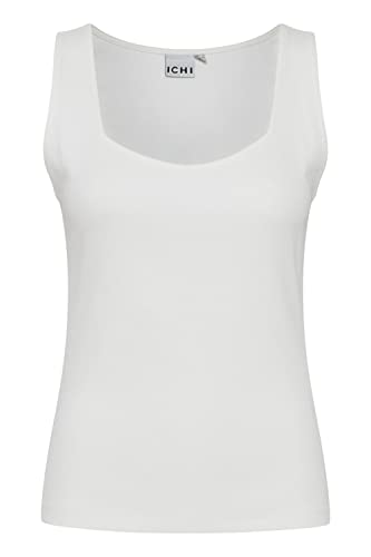 ICHI Damska koszulka IHORETA TO2 na ramiączkach/Cami Shirt, 114201/Cloud Dancer, M, 114201/Cloud Dancer, M