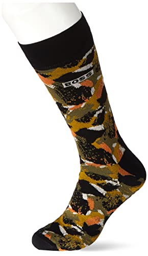 BOSS Męskie skarpety Rs Camo Cc, czarny (Black1), 39-42 EU