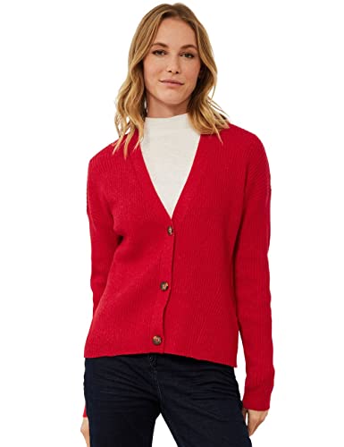 Cecil Damski B253534 Kardigan, czerwony (Strong Red), XXL, Strong Red, XXL