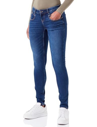 ONLY Onlcoral Low Zip Pockets Skin DNM EXT dżinsy damskie, niebieski (Dark Blue Denim), 32W / 30L