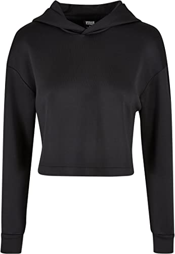 Urban Classics Damska bluza z kapturem Scuba Short, czarny, M