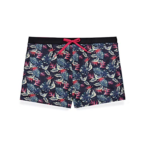 FREEGUN Szorty kąpielowe męskie, Czerwona, L