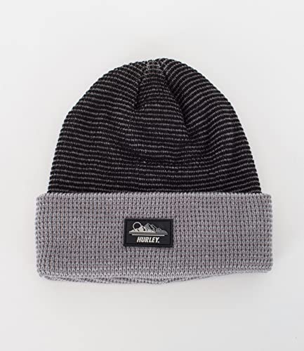 Hurley Męska czapka typu beanie M Moab, czarna, jeden rozmiar, Czarny, Rozmiar uniwersalny