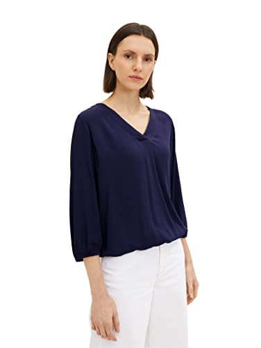 TOM TAILOR Damski Bluzka 1035264, 11331 - Atlantic Ocean Blue, 38