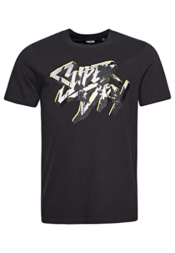 Superdry Koszulka męska z nadrukiem, Blackboard, 3XL