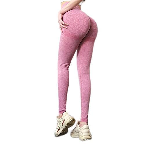 EULLA Legginsy do jogi z wysokim stanem dla kobiet, 4 różowy koktajl, S