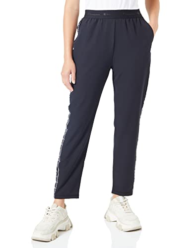 Champion Damskie spodnie dresowe Legacy Tape 2.0 Slim High Waist Crop, czarne, S