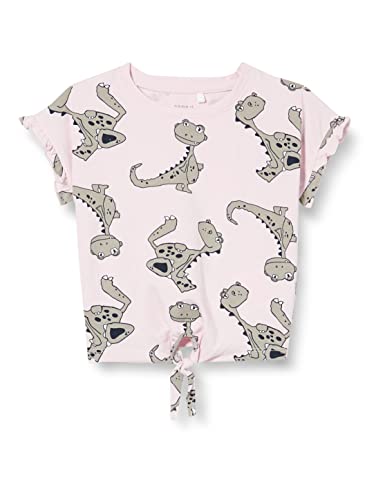 NAME IT Girl's NMFJENNA SS TOP T-Shirt, Light Lilac, 104