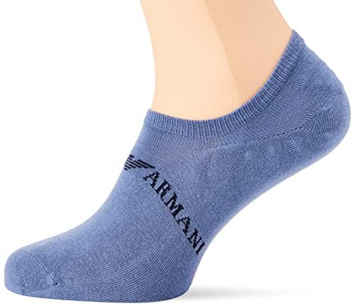 Emporio Armani Skarpety męskie, 2-pak, Denim/orzeł morski, rozmiar uniwersalny