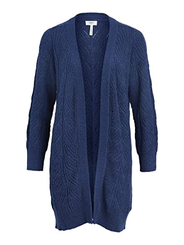 Object Damska kurtka z dzianiny długa, Bijou Blue, S
