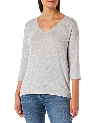 Bestseller A/S Damski sweter VMBRIANNA 3/4 Boo REP, jasnoszary melanż, S, Light Grey Melange, S
