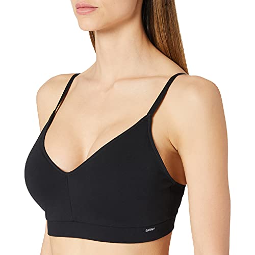 Skiny Damski biustonosz z koszulką, czarny, 40