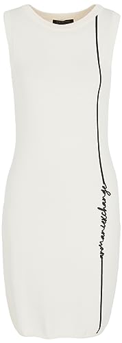 Armani Exchange Damska sukienka z logo Signature Knit Mini, Iso, M