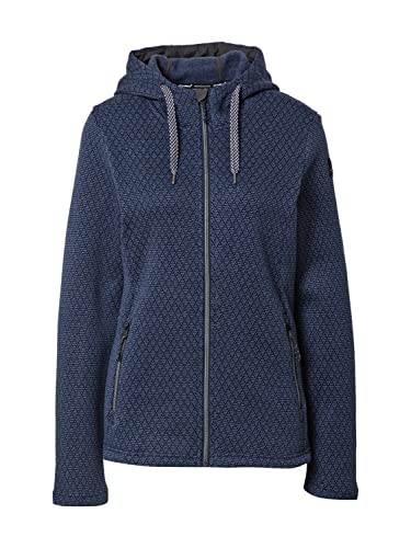 Killtec Damska kurtka polarowa z kapturem - KOW 135 WMN JCKT, ciemnogranatowa, 42, 37406-000