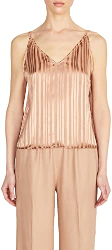 Sisley Damska koszulka Top 5W92LH00L, Burnt 9N4, L, palnt 9n4, L