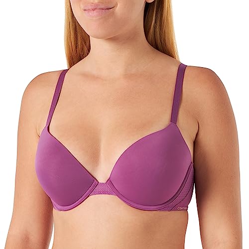 Calvin Klein Damskie biustonosze push up plunge, AMETYST, 65D