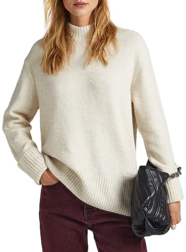 Pepe Jeans Denisse Perkins sweter damski, beżowy (kość słoniowa), XL