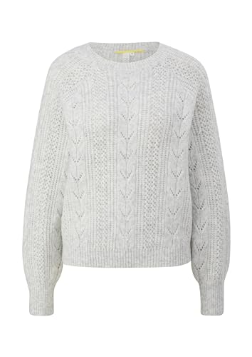 Q/S by s.Oliver damski sweter z dzianiny biały, XXL, biały, XXL