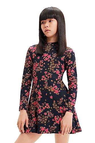 Desigual Dziewczęca sukienka na co dzień, czarny, 14 Lata