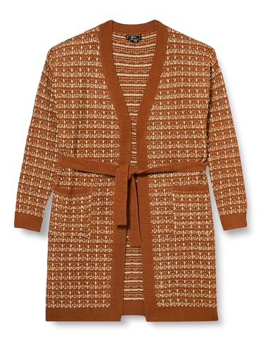 NAEMI Kardigan damski 11025234-NA01, brązowy, M/L, brązowy, M-L
