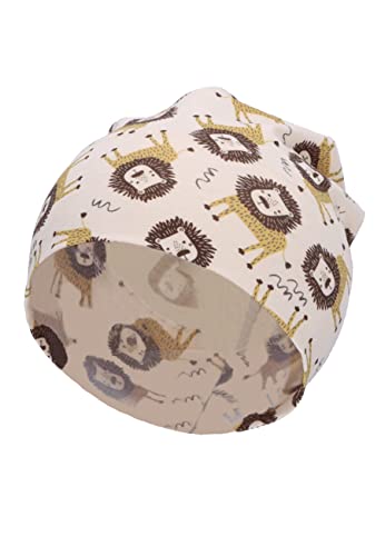 Sterntaler Unisex dziecięca czapka Slouch-Beanie Lew Beanie, beżowa, normalna, beżowy, 47