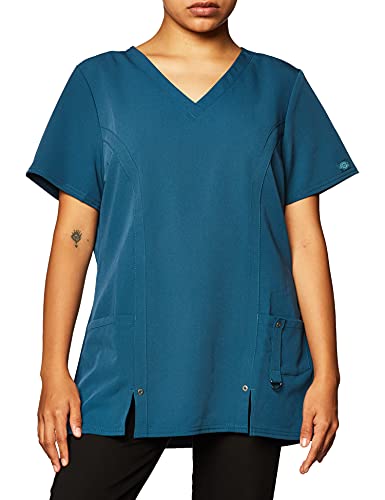 Dickies Scrubs Xtreme damska koszula medyczna z dekoltem w serek, Karaibski, S