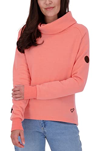 Alife and Kickin JanelleAK A bluza damska sweter ze stójką XS-XXXL, Salmon Melange, L, Salmon Melange