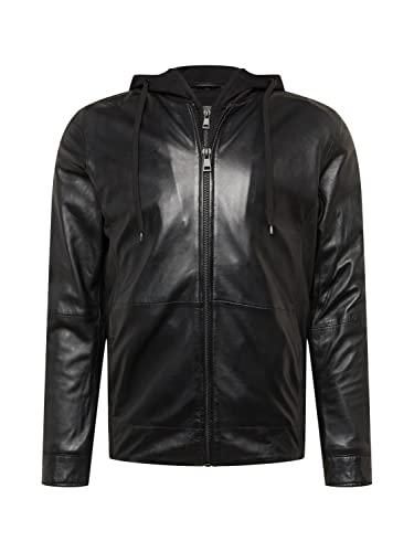 Freaky Nation Męska kurtka skórzana Arne-FN czarna, 3XL