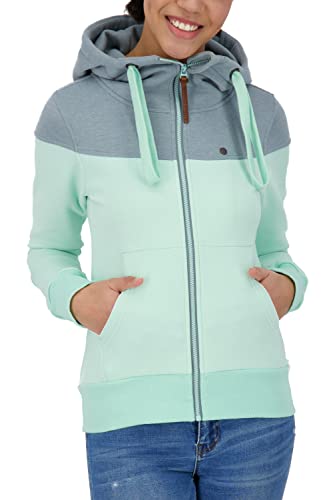 ALIFE AND KICKIN Palinaak A bluza damska z kapturem, miętowy nakrapiany, S