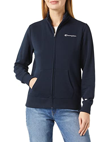 Champion Damska bluza Legacy American Classics Powerblend Terry Small Logo Full-Zip, niebieski morski, M