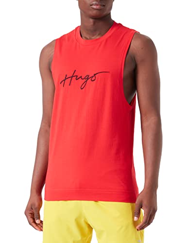 HUGO Męski tank top, otwarty różowy 693, M, Open Pink693, M