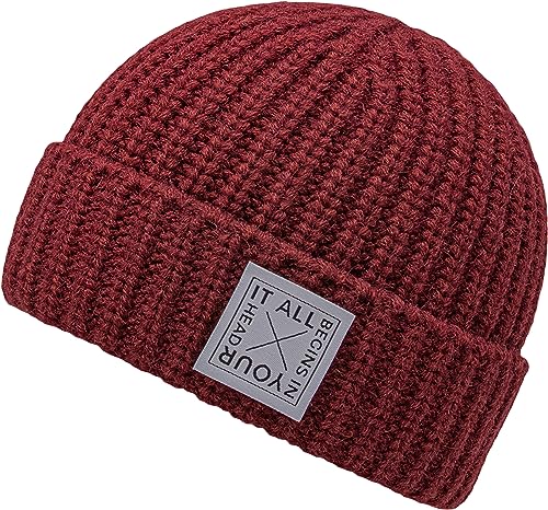 CHILLOUTS Czapka typu beanie, uniseks, bordowy, jeden rozmiar