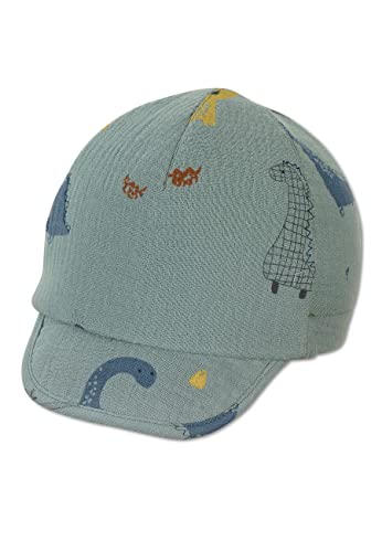 Sterntaler Unisex dziecięca czapka z daszkiem dinozaury czapka dziecięca, ciemnozielona, normalna, ciemnozielony, 49