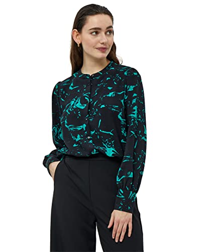 Minus Damska koszula Selena 3, Ocean Green Swirl Print, 10
