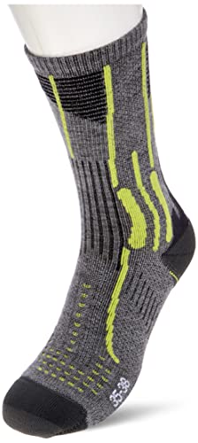 X-Bionic Skarpety unisex, G151 Grey Melange/Effektor Green, 38 EU