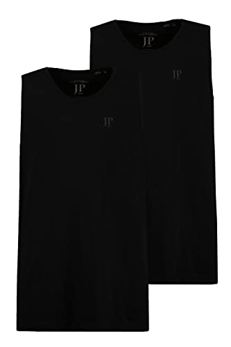 JP 1880 Męskie, duże rozmiary, duże rozmiary, odzież męska L-8XL, tank top, 2 sztuki, bez rękawów, do 8 XL 796858, Medium Grey Melange, 5XL