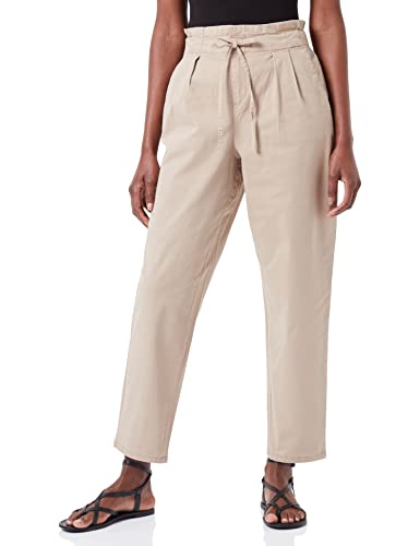 VERO MODA Vmevany Hr luźne stringi Ankl PNT Ga Noos Pants, silver mink, S / 31L